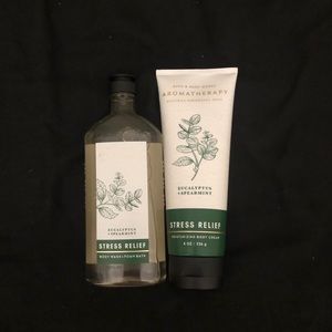 Bath & body works stress relief body wash/lotion